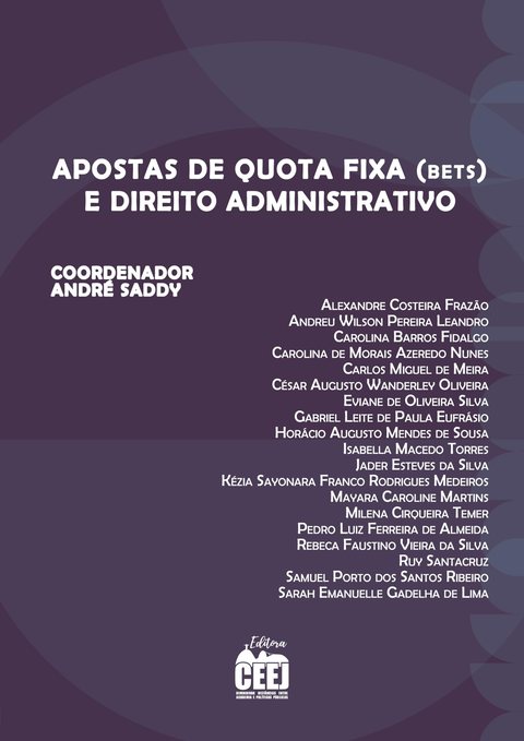 Capa do livro Apostas de Quota Fixa (Bets) e Direito Administrativo