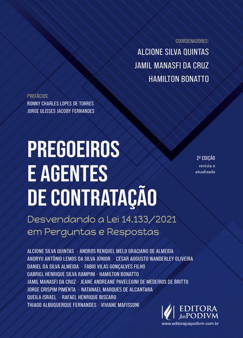 Capa do livro Pregoeiros e Agentes de Contratação